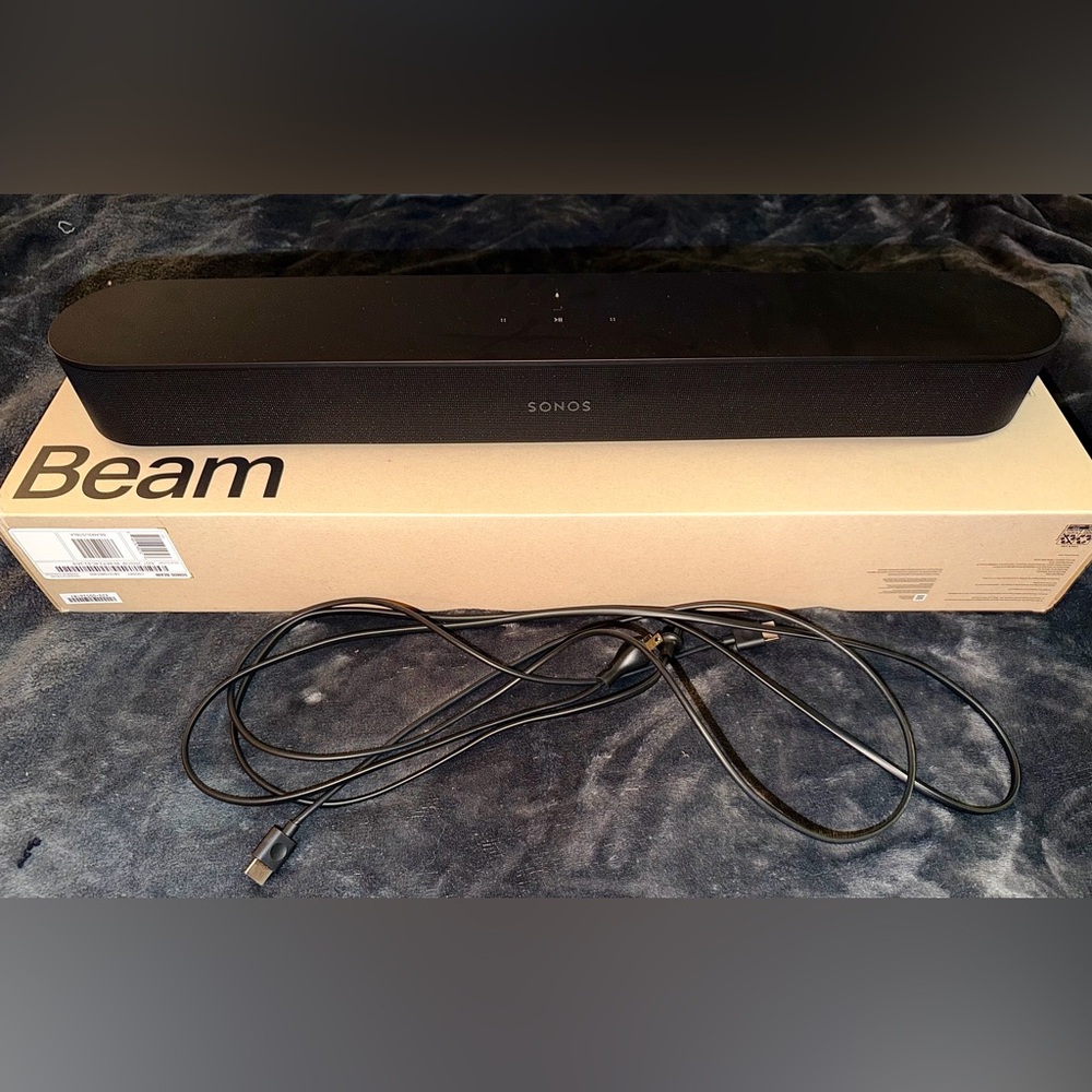 Sonos Black Soundbar with Cable